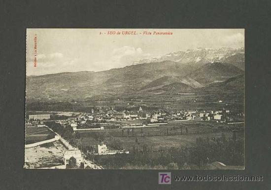 Postales: Postal de LA SEU D' URGELL (Lleida): Vista panoramica (Ed.Maravilla num.2)
