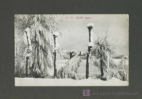 Postales: Postal d OLOT (Girona): Nevat - Foto 1