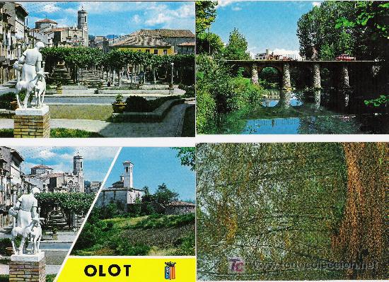 Postales: OLOT  (GIRONA)   CUATRO POSTALES - Foto 1