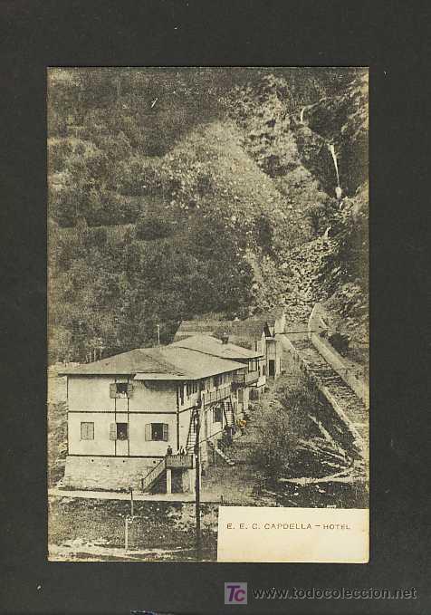 Postales: Postal de CAPDELLA (Lleida): Hotel (Ed.J.Rius) - Foto 1