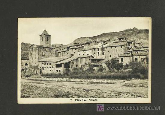 Postales: Postal de PONT DE SUERT (Lleida): Vista (Rieusset num.9)