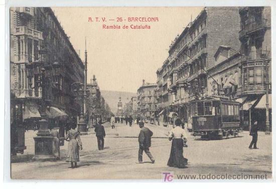 Postales: POSTAL BARCELONA RAMBLA CATALU&Ntilde;A - Foto 1