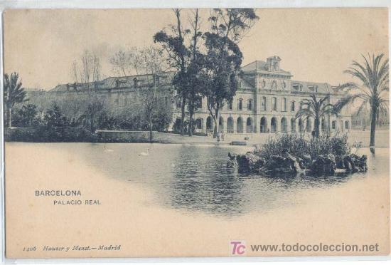 Postales: POSTAL BARCELONA PALACIO REAL - Foto 1