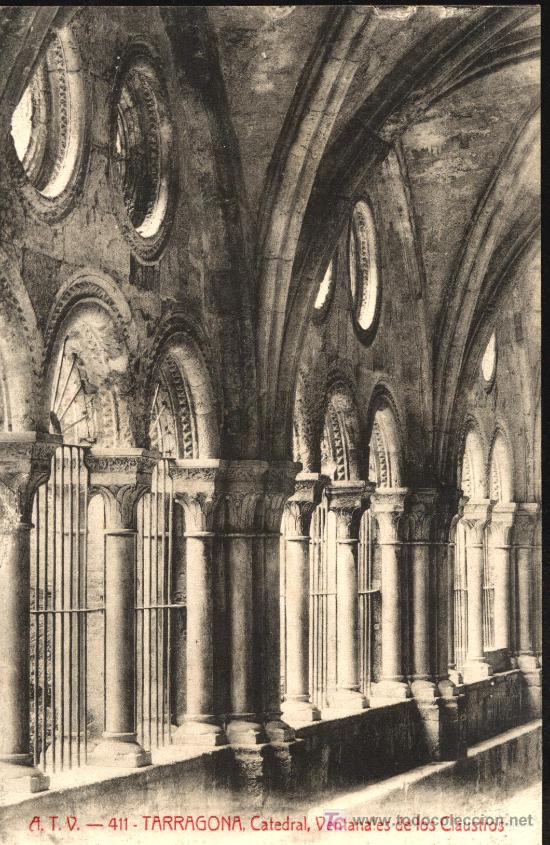 Postales: TARRAGONA . Catedral Ventanales de los Claustros - Foto 1