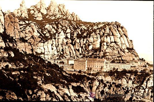 Postales: BARCELONA - MONTSERRAT :  Monasterio - Foto 1