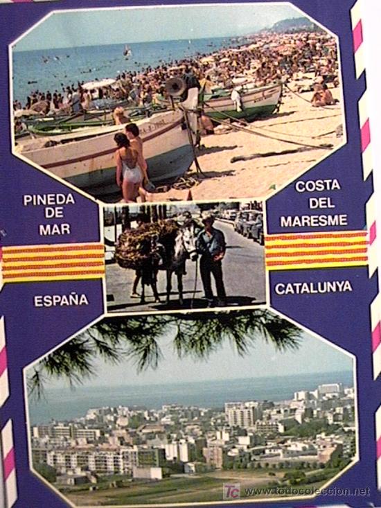 Postales: POSTAL DE PINEDA DE MAR DE 1975 - Foto 1