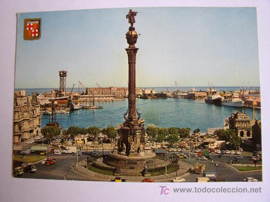 Postales: Barcelona. Monumento a Cristobal Col&oacute;nn. - Foto 1
