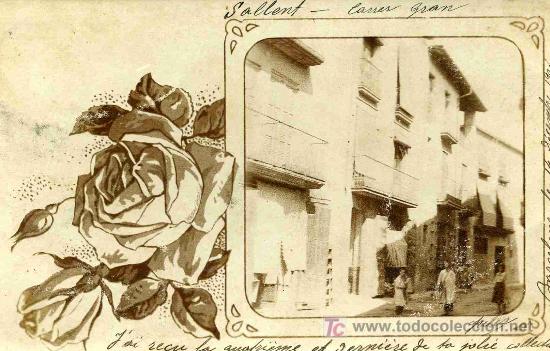 Postales: POSTAL DE SALLENT CALLE MAYOR - Foto 1
