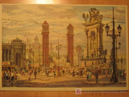 Postales: Barcelona. Plaza de Espa&ntilde;a - Foto 1