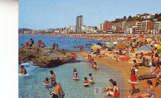 Postales: Costa Brava Lloret de Mar. Playa. - Foto 1