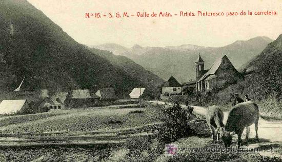 Postales: POSTAL DEL VALLE DE ARAN, ARTIES - Foto 1