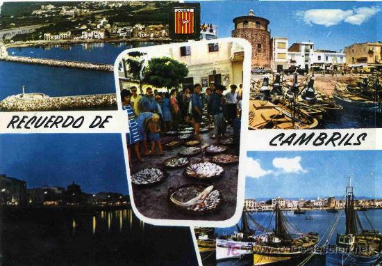 Postales: POSTA DE CAMBRILS     VISTAS VARIAS      CIRCULADA - Foto 1