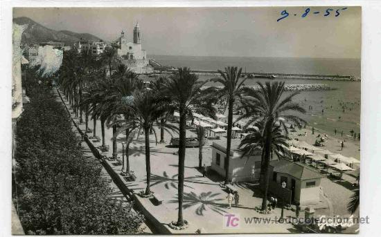 Postales: POSTAL DE SITGES, PASEO RIBERA,       CIRCULADA - Foto 1