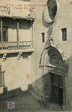 Postais: A.T.V. - 1114 SANT GIN&Eacute;S DE VILASSAR. FACHADA DE LA IGLESIA
