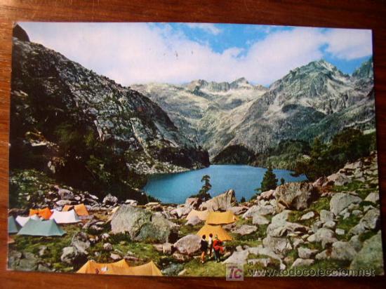 Postales: Pirineos Centrales. Lago negro.