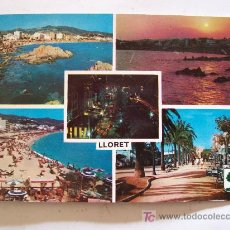 Postales: POSTAL DE LLORET DE MAR, ESCRITA 1965, SIN CIRCULAR. Lote 4884609