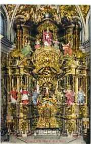 Postales: POSTAL DE MONASTIR DEL MIRACLE, ALTAR MAJOR - Foto 1
