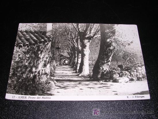 Postales: 17 AMER, PASEO DEL MOLINO, E. J.FABREGAS - Foto 1