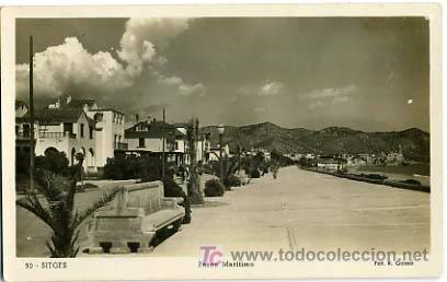 Postales: SITGES,  BARCELONA, PASEO MARITIMO,                  P14683 - Foto 1