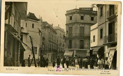 Postales: SITGES,  BARCELONA,  PLAZA CAP DE LA VILA,                  P14686 - Foto 1