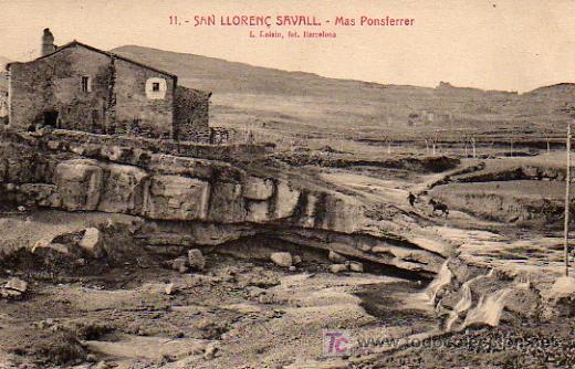 Postales: SANT LLOREN&Ccedil; SAVALL  - MAS PONSFERRER - Foto 1