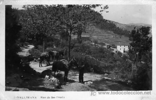 Postales: VALLIRANA - MAS DE LES FONTS - Foto 1