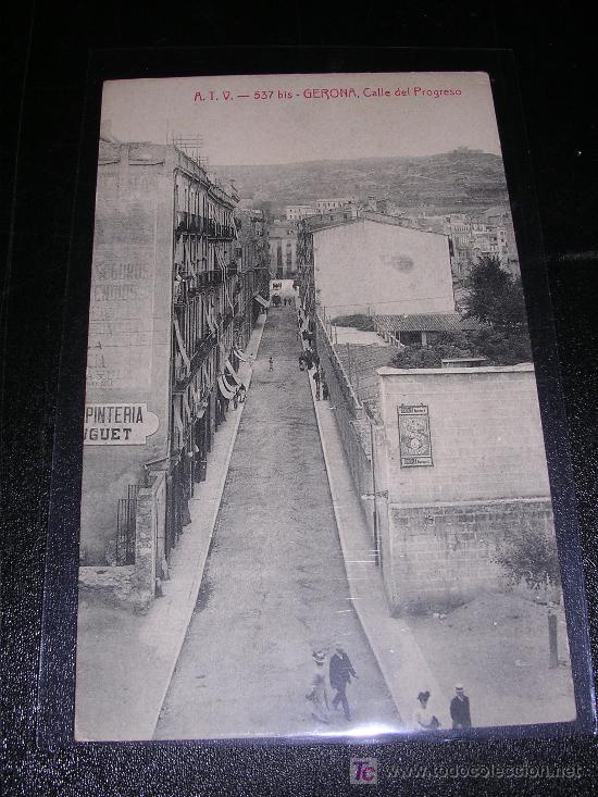 Postales: A.T.V. - 537 BIS, GERONA, CALLE DEL PROGRESO - Foto 1