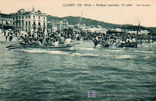 Postales: LLORET DE MAR - PROFESSO MARITIMA 24 JULIOL - Foto 1