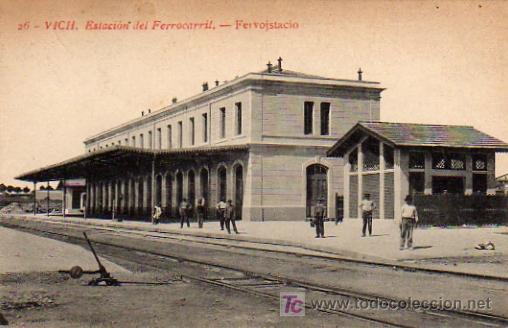 Postales: VICH - ESTACION DEL FERROCARRIL - Foto 1