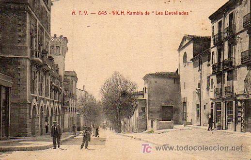 Postales: VICH - ATV 645 RAMBLA DE LES DEVALLADES - Foto 1
