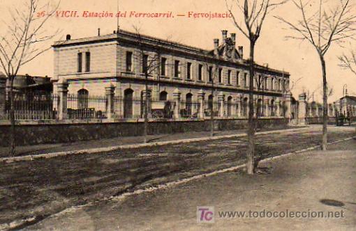 Postales: VICH - ESTACION DE FERROCARRIL - Foto 1