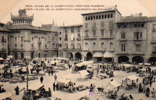 Postales: VICH- PLAZA DE LA CONSTITUCION (MERCADO) - Foto 1