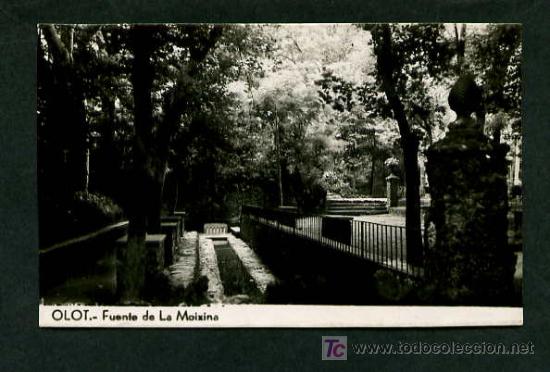 Postales: Olot. *Fuente de La Moixina* Sin datos editor. Circulada. - Foto 1