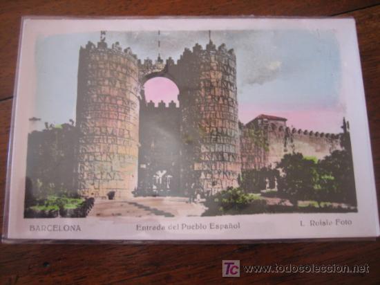 Postales: ENTRADA AL PUEBLO ESPA&Ntilde;OL - Foto 1