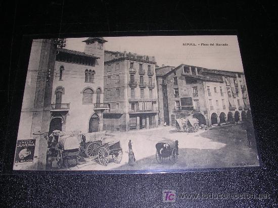 Postales: RIPOLL, PLAZA DEL MERCADO - Foto 1