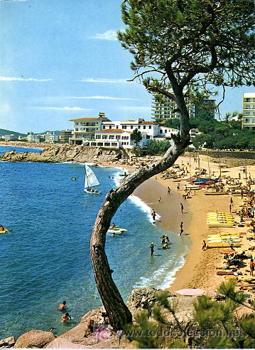 Postales: TARJET&Oacute;N POSTAL. 20,8 X 15,5 cms. COSTA BRAVA. PLAYA DE ARO