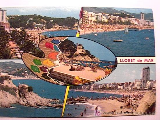 Postales: POSTAL DE LLORET DE MAR, GERONA, DE LOS 60 - Foto 1