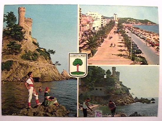 Postales: POSTAL DE LLORET DE MAR, GERONA, DE LOS 70 - Foto 1