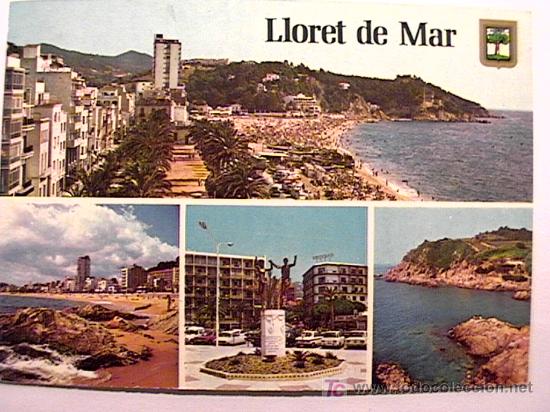 Postales: POSTAL DE LLORET DE MAR, GERONA, DE LOS 80 - Foto 1