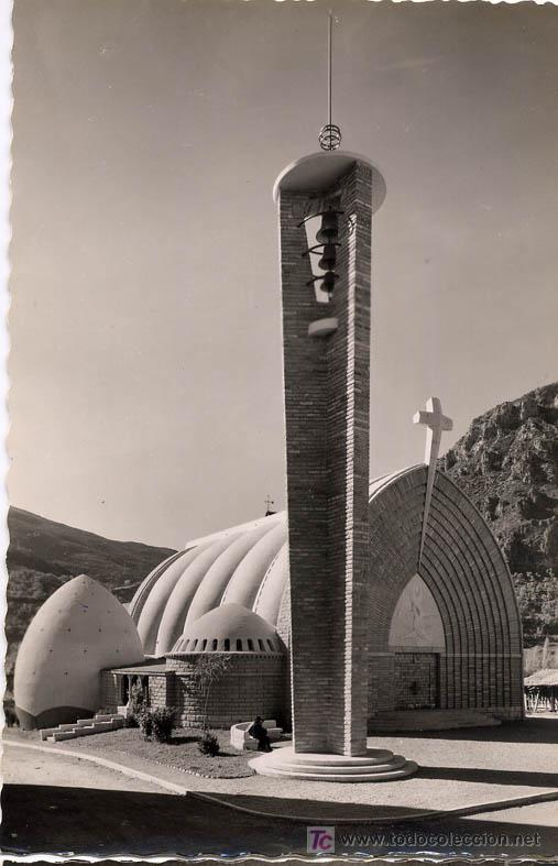 Postales: PONT DE SUERT (LLEIDA) IGLESIA PARROQUIAL, FACHADA PRINCIPAL. A&Ntilde;O 1955