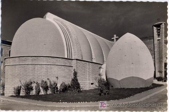 Postales: PONT DE SUERT (LLEIDA) IGLESIA PARROQUIAL, FACHADAS.  A&Ntilde;O 1955