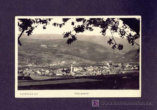 Postales: Postal de CENTELLES: Vista general - Foto 1