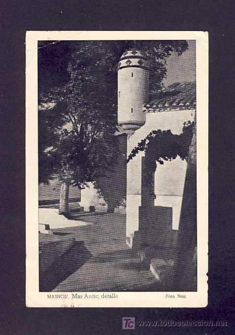 Postales: Postal del MASNOU: Mas Antic, detall (Foto Bou)