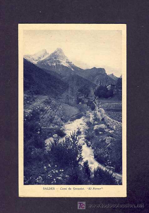 Postales: Postal de SALDES: Cami de Gresolet. El Ferrer (Mumbru) - Foto 1