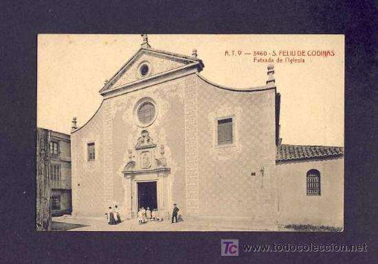 Postales: Postal de SANT FELIU DE CODINES: Fa&ccedil;ana de l'Esgl&eacute;sia (ATV num.3460)