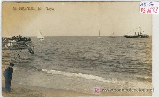 Postcards: (PS-1689)POSTAL DE MASNOU-LA PLAYA