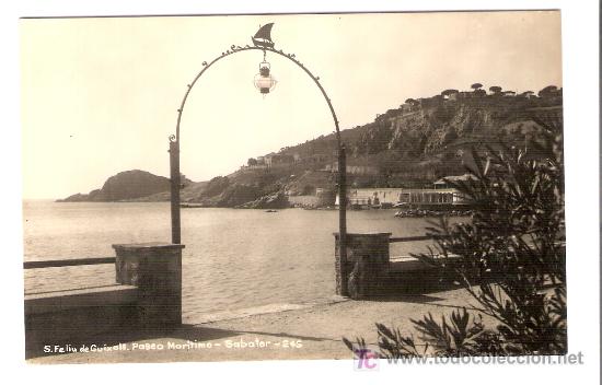 Postkarten: TARJETA POSTAL DE S. FELIU DE GUIXOLS. PASEO MARITIMO - SABATER - 245.