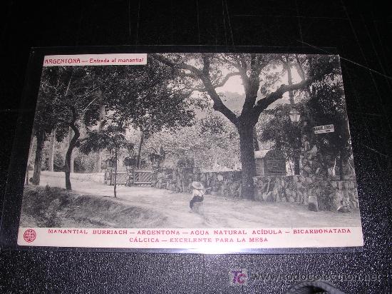 Postales: ARGENTONA, ENTRADA AL MANALTIAL - Foto 1