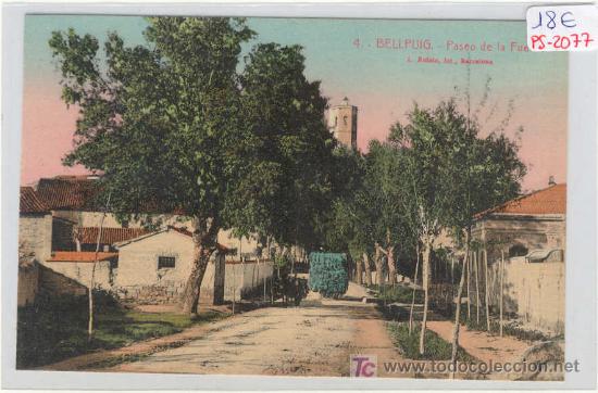 Postcards: (PS-2077)POSTAL BELLPUIG-PASEO DE LA FUENTE