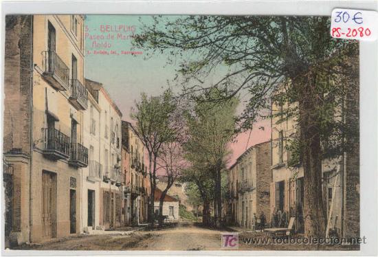 Postcards: (PS-2080)POSTAL BELLPUIG-PASEO DE MARTINEZ ANIDO